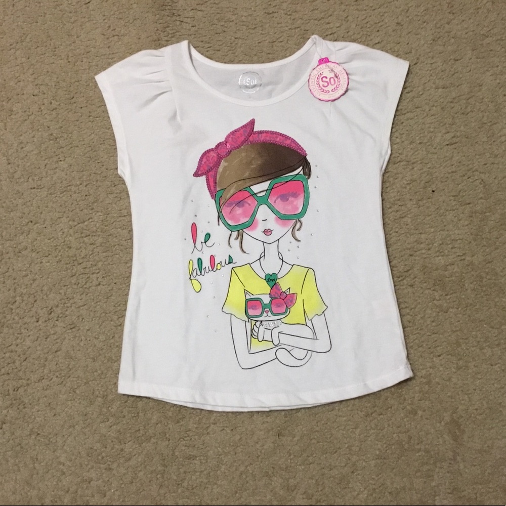 Girls embellished T-shirt